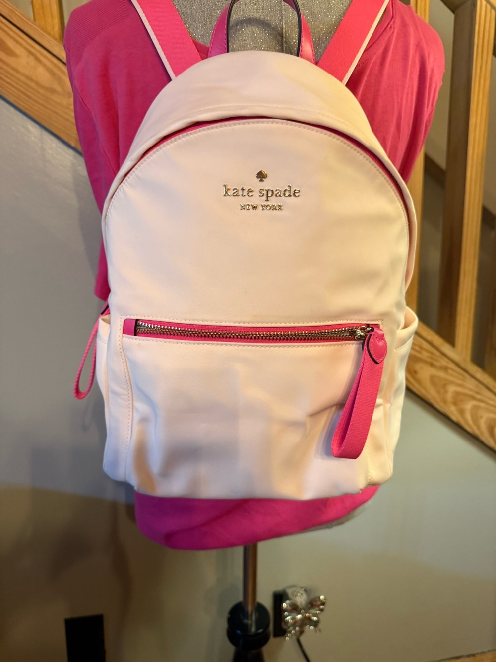 Kate Spade Blush and Pink Backpack Purse